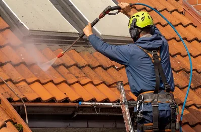 Démoussage et hydrofuge de toiture à Voussac